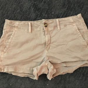 AEO Khaki Short Shorts Size 10